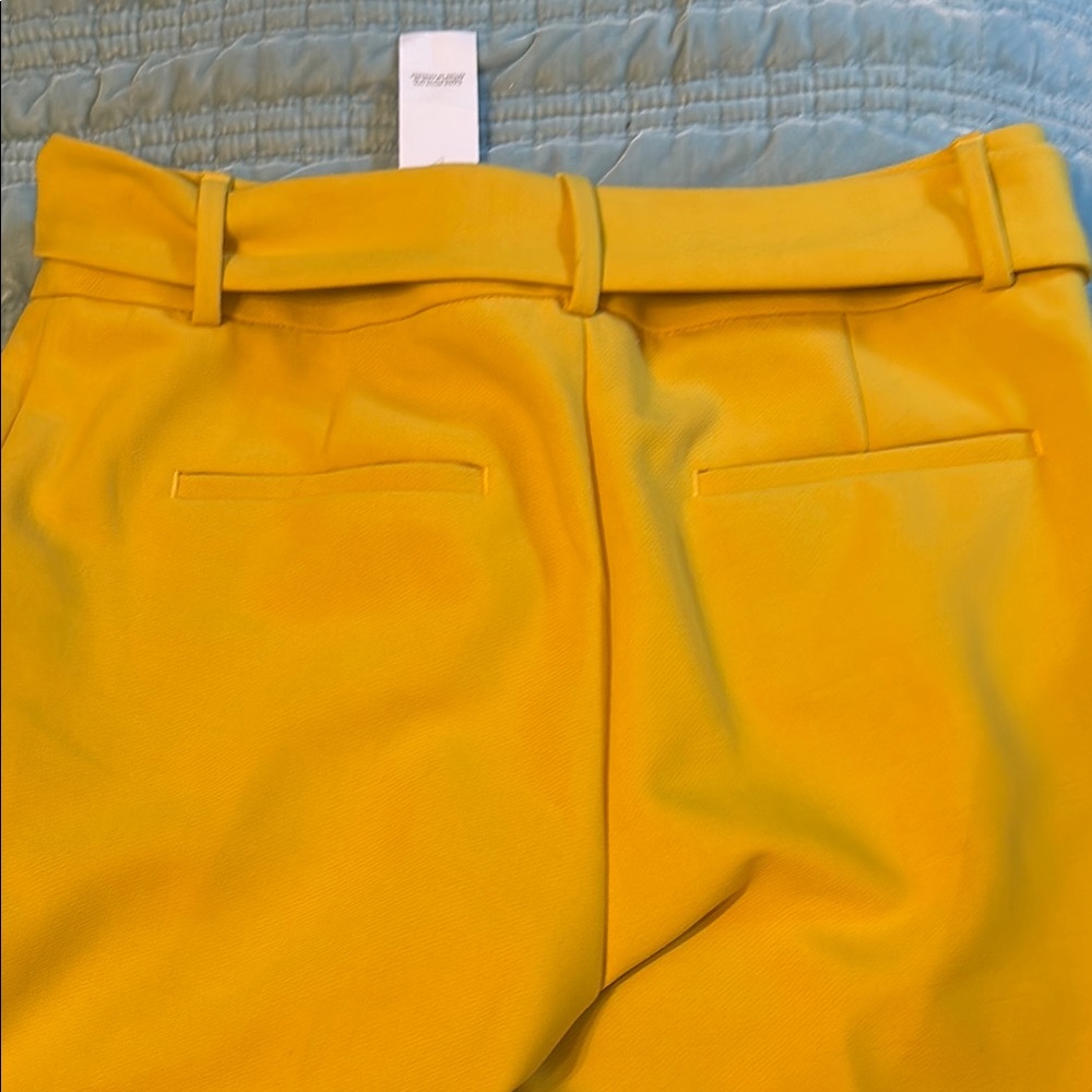 Loft classic Yellow/ gold straight leg Pants - Picture 2 of 4